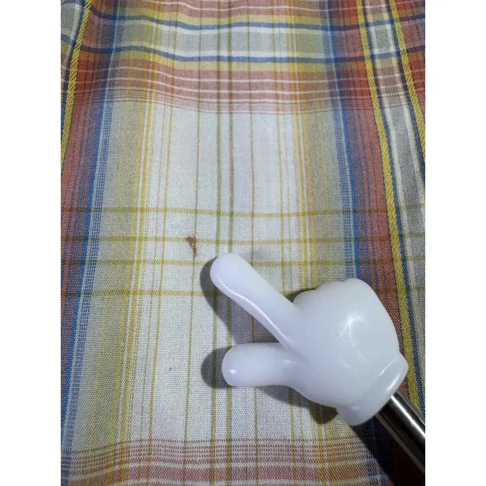 Wrangler American Cowboy‎ Pearl Snap Shirt Mens 3XL Yellow Plaid Western